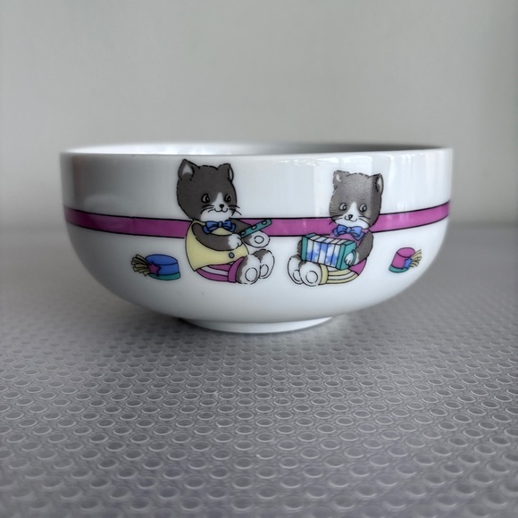 Kohzan Japan Cat Parade Dish and Bowl Set - Picture 4 of 6